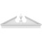 Ekena Millwork Acorn Architectural Grade PVC Combination Pediment, 56"W x 20-7/8"H x 2-3/4"P (Pitch 6/12) PEDPC056X210ACR00 - alternate 4